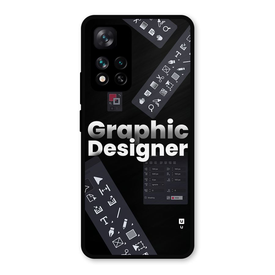 Graphic Designer Tools Metal Back Case for Xiaomi 11i Hypercharge 5G