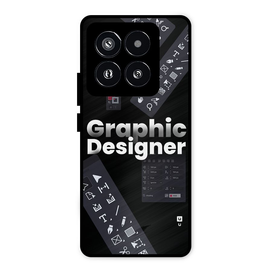 Graphic Designer Tools Metal Back Case for Xiaomi 14 Pro