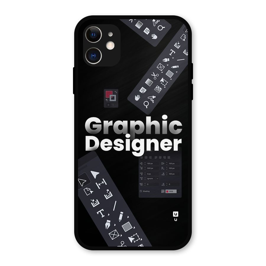 Graphic Designer Tools Metal Back Case for iPhone 11
