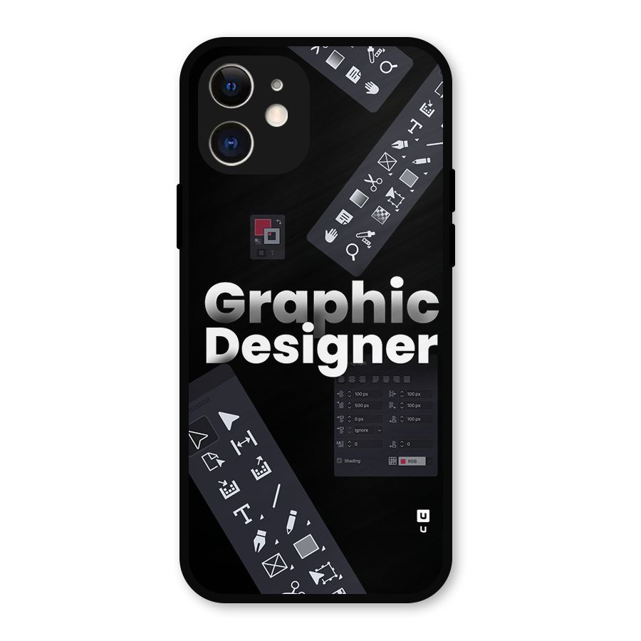 Graphic Designer Tools Metal Back Case for iPhone 12