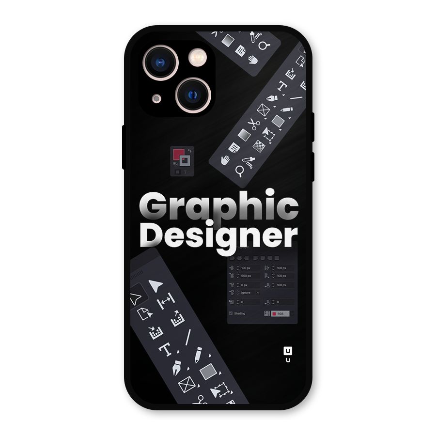 Graphic Designer Tools Metal Back Case for iPhone 13