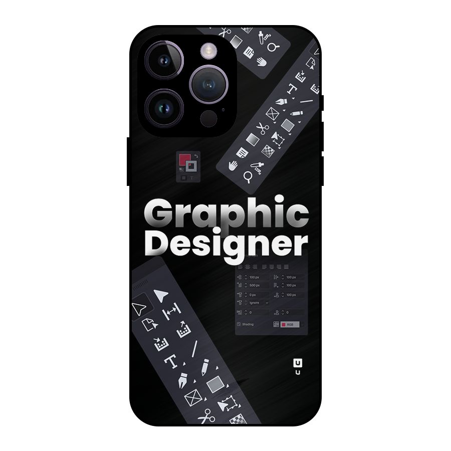 Graphic Designer Tools Metal Back Case for iPhone 14 Pro Max