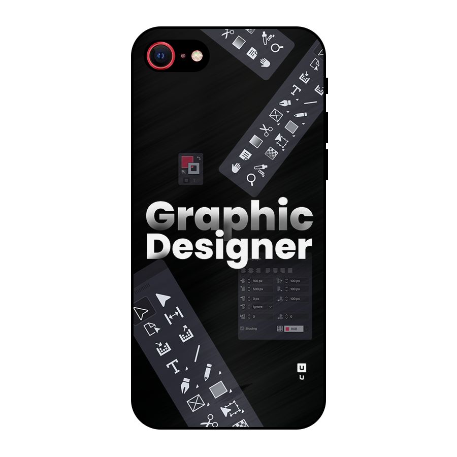 Graphic Designer Tools Metal Back Case for iPhone SE 2022