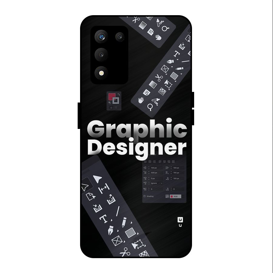 Graphic Designer Tools Metal Back Case for realme 9 5G SE
