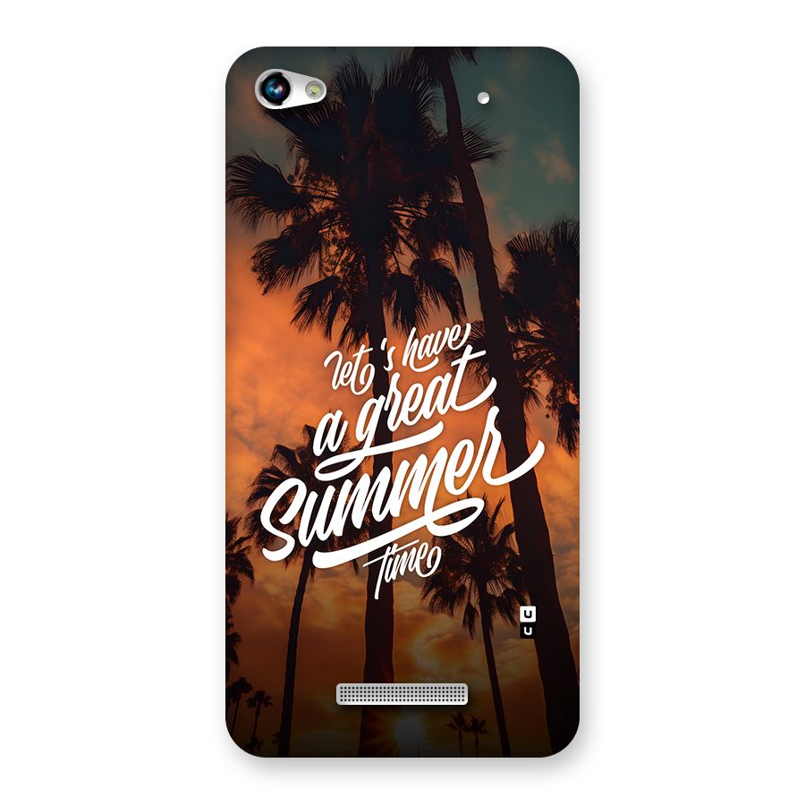 Great Summer Back Case for Canvas Hue 2 A316