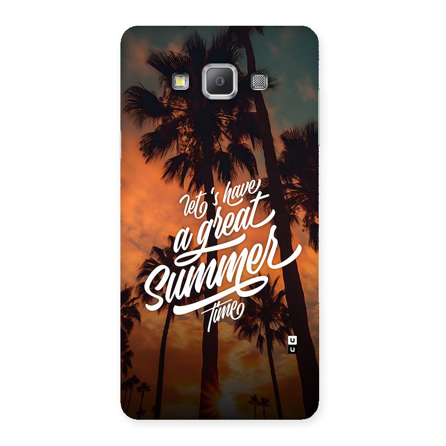 Great Summer Back Case for Galaxy A7