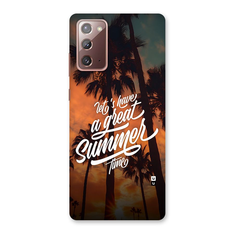 Great Summer Back Case for Galaxy Note 20