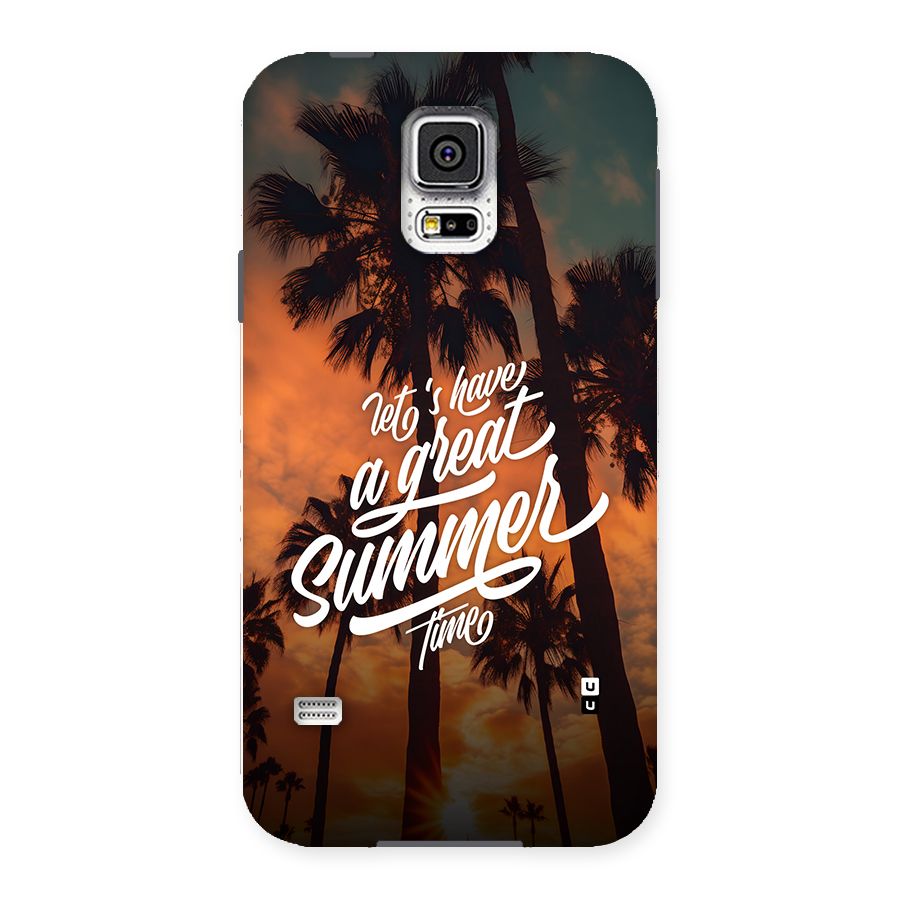 Great Summer Back Case for Galaxy S5