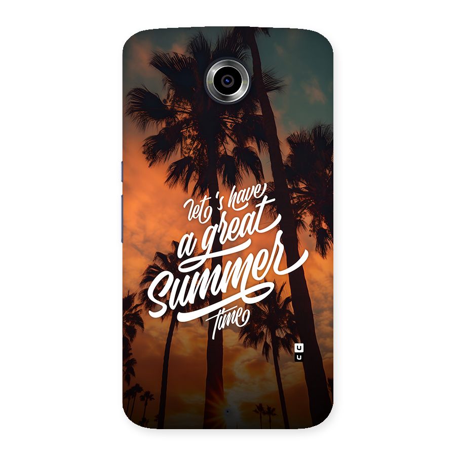 Great Summer Back Case for Google Nexus 6
