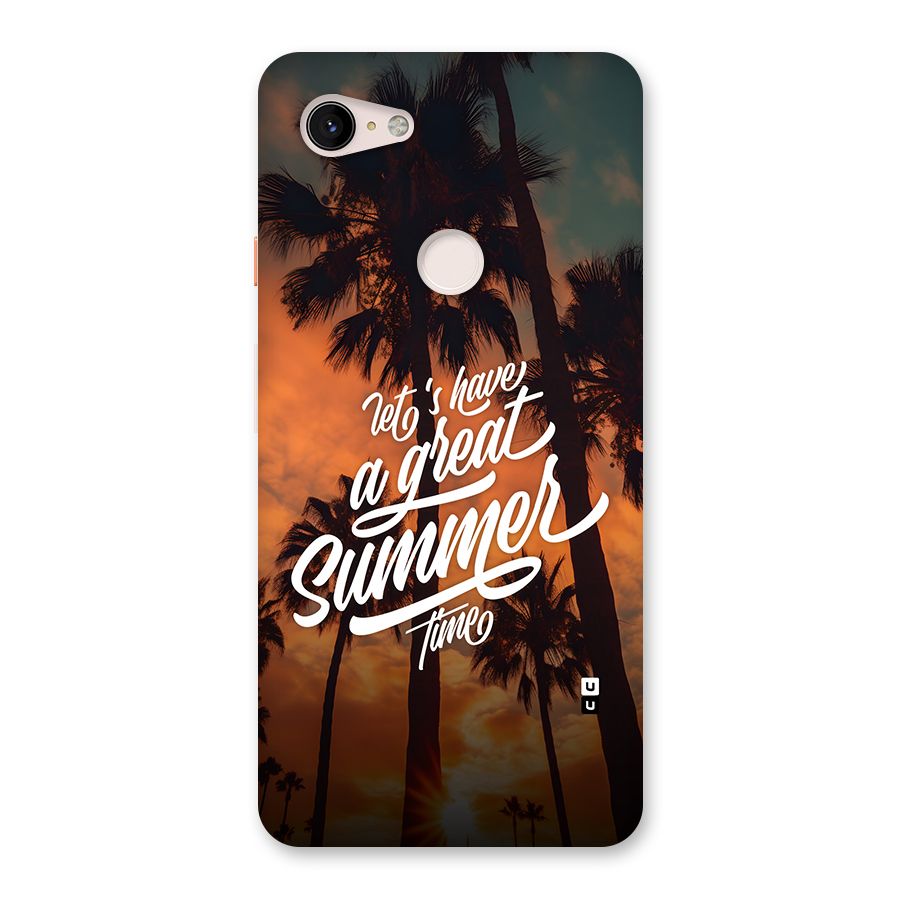 Great Summer Back Case for Google Pixel 3 XL