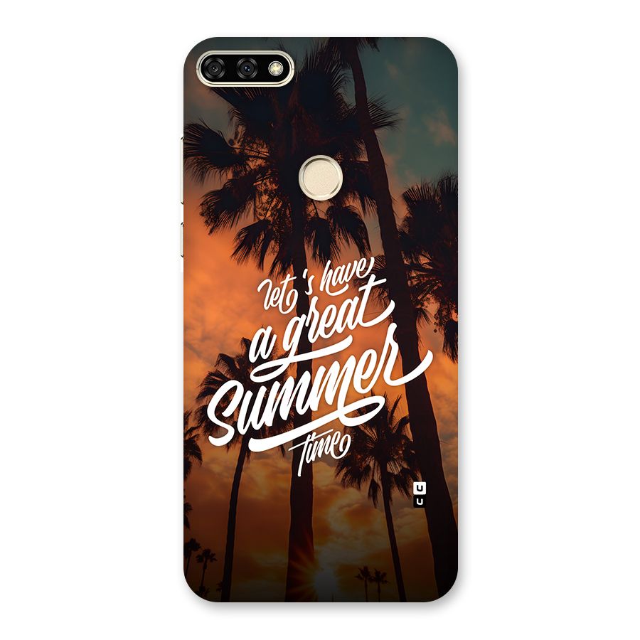Great Summer Back Case for Honor 7A
