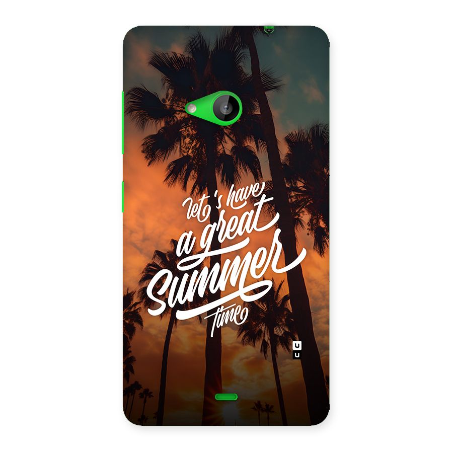 Great Summer Back Case for Lumia 535