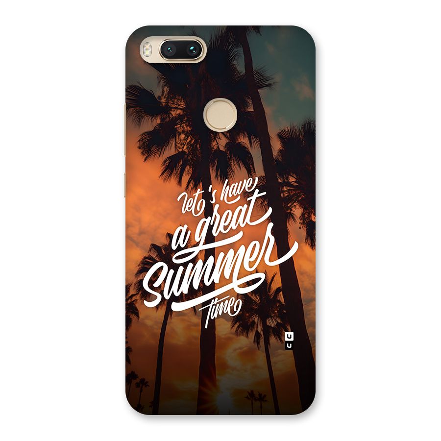 Great Summer Back Case for Mi A1