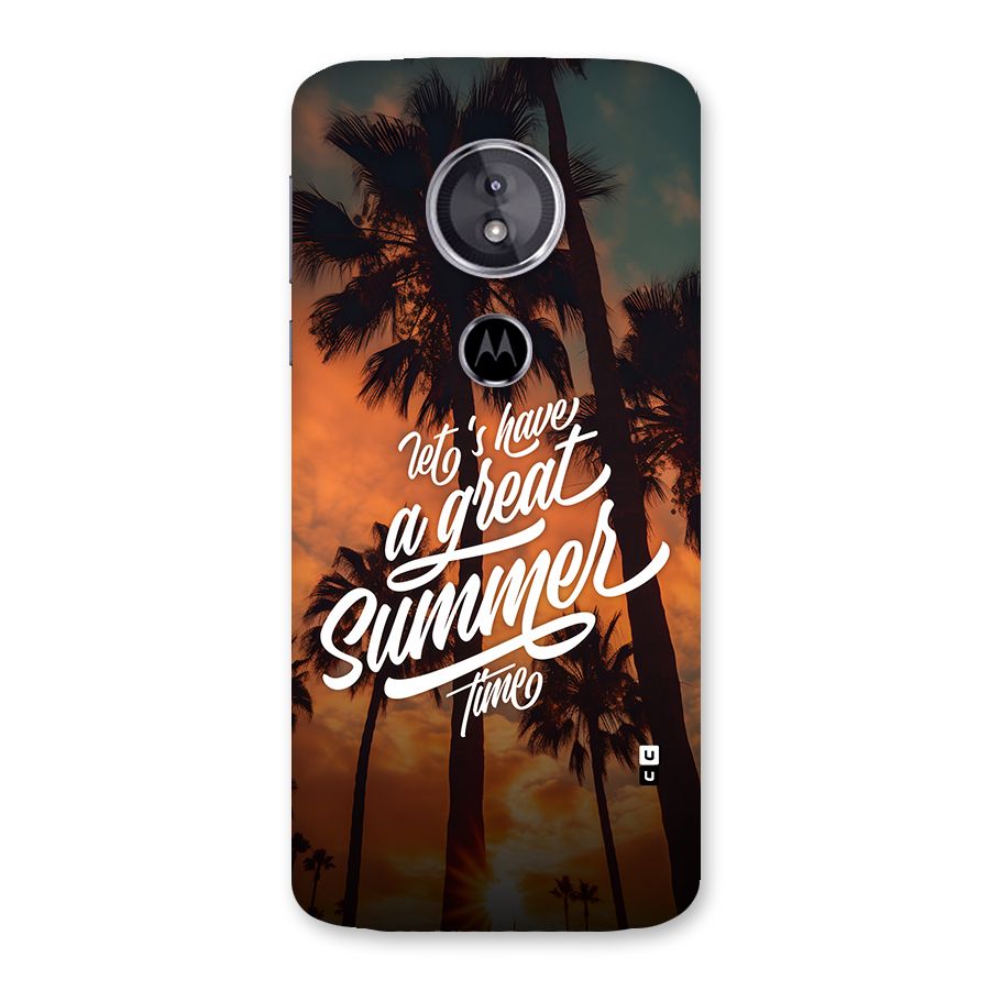 Great Summer Back Case for Moto E5