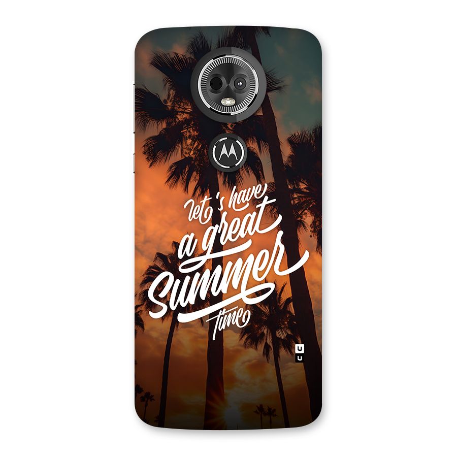 Great Summer Back Case for Moto E5 Plus