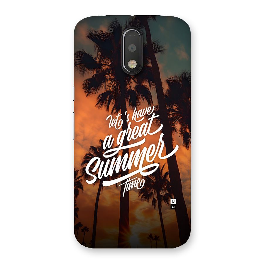 Great Summer Back Case for Moto G4 Plus