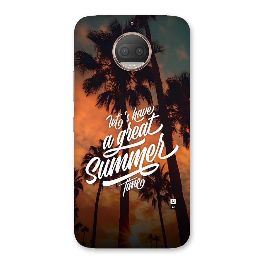 Great Summer Back Case for Moto G5s Plus