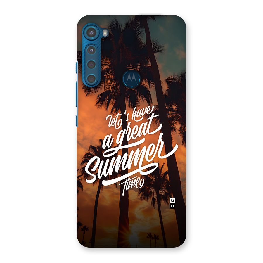 Great Summer Back Case for Motorola One Fusion Plus