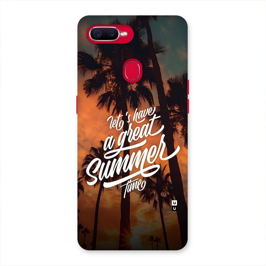 Great Summer Back Case for Oppo F9 Pro