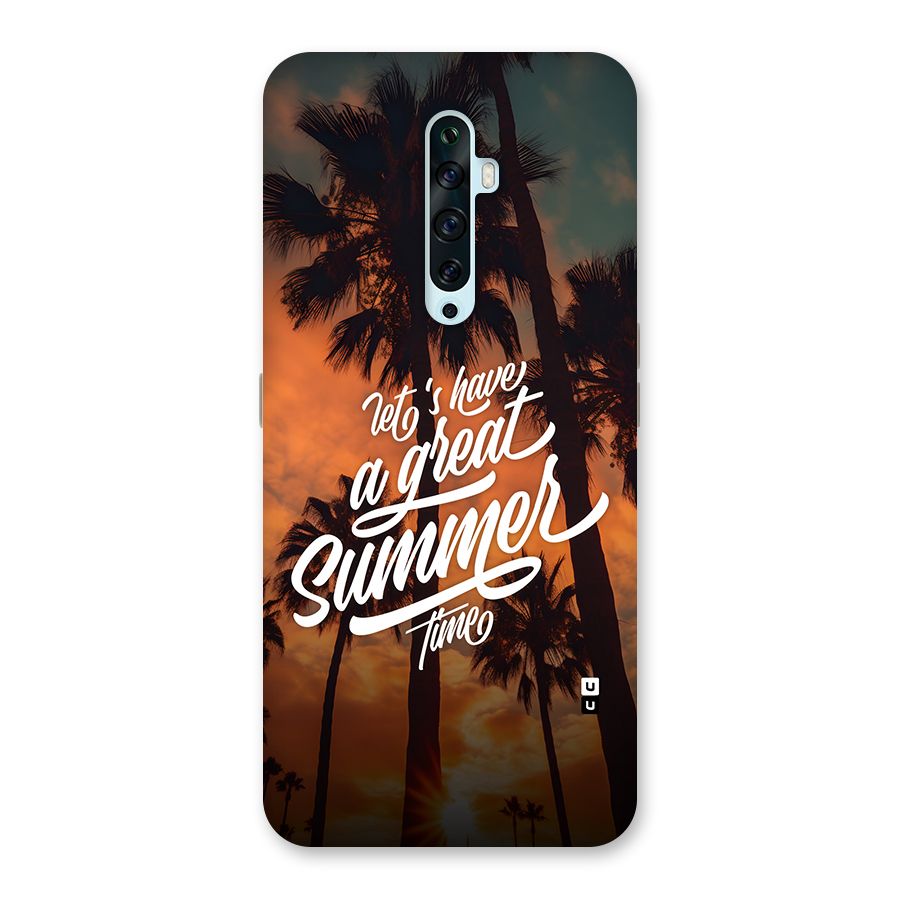 Great Summer Back Case for Oppo Reno2 Z