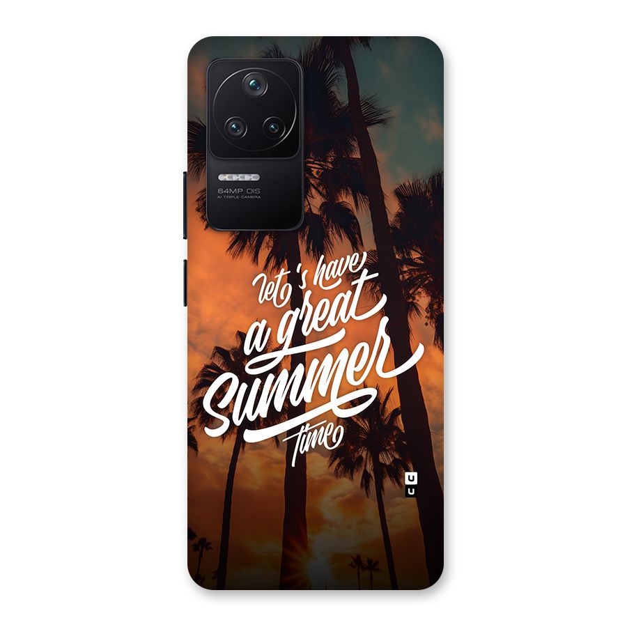Great Summer Back Case for Poco F4 5G