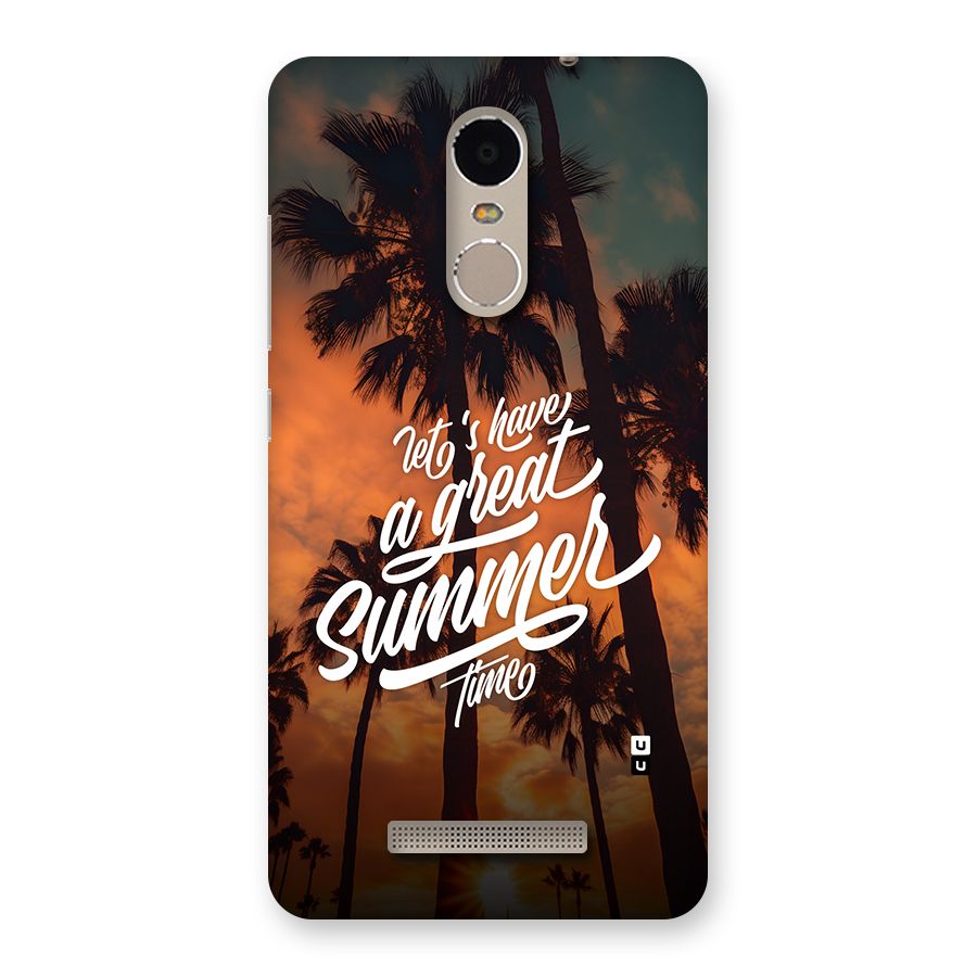 Great Summer Back Case for Redmi Note 3
