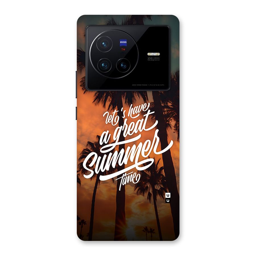 Great Summer Back Case for Vivo X80