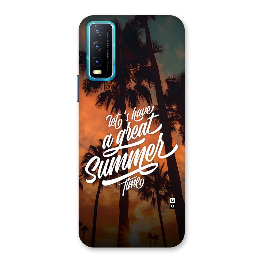 Great Summer Back Case for Vivo Y20G