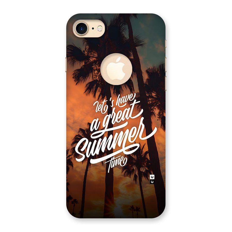 Great Summer Back Case for iPhone 7 Logo Cut