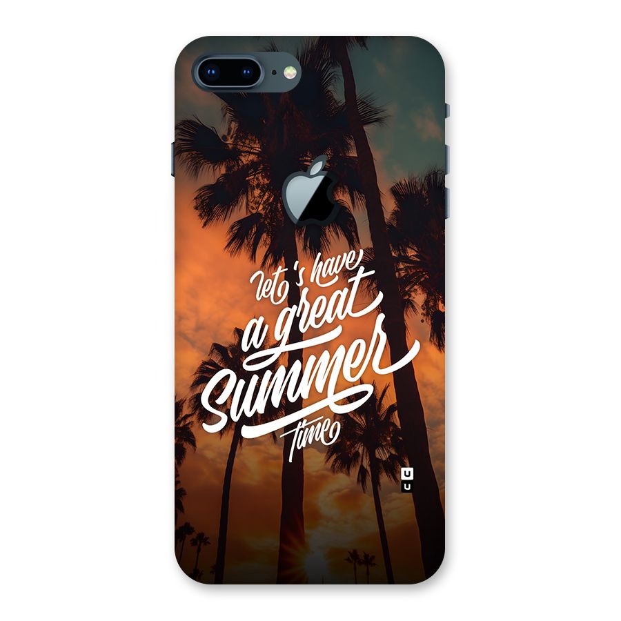 Great Summer Back Case for iPhone 7 Plus Apple Cut