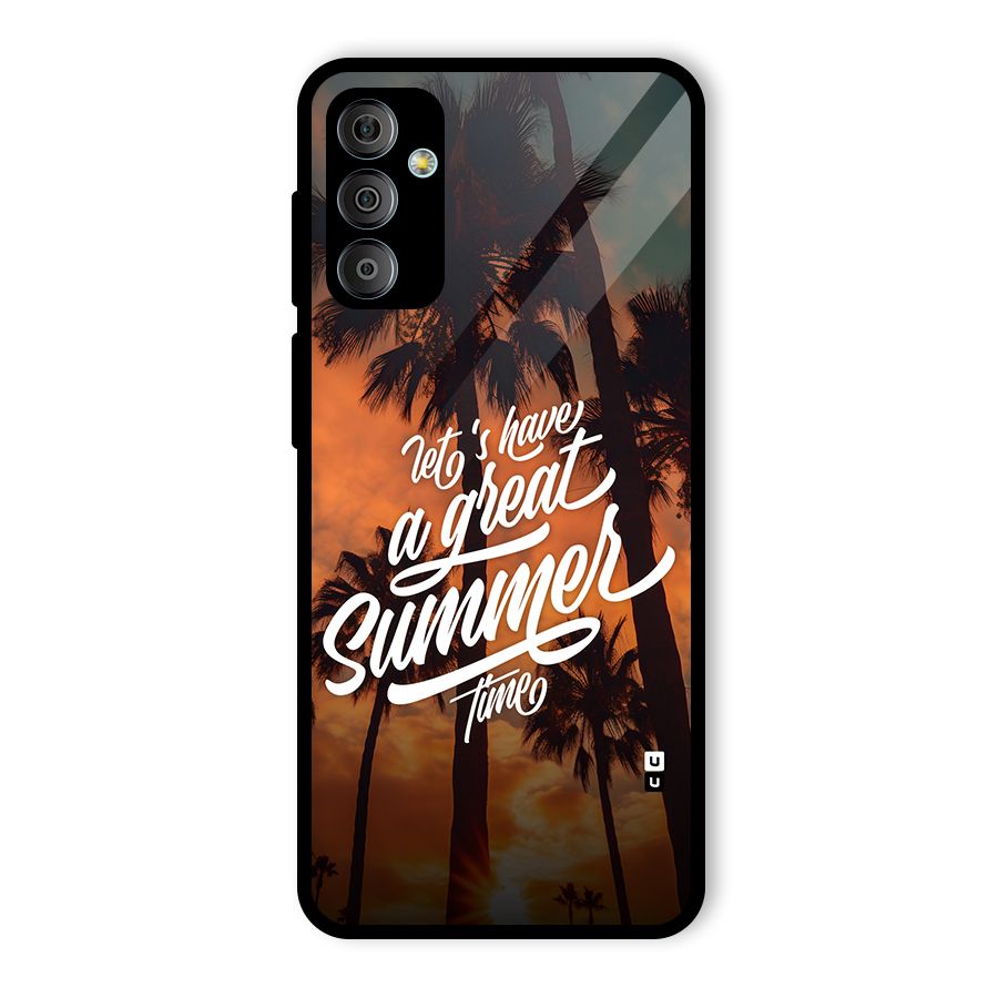 Great Summer Glass Back Case for Galaxy F23