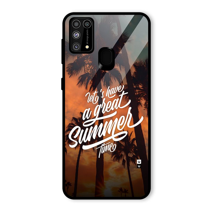 Great Summer Glass Back Case for Galaxy M31