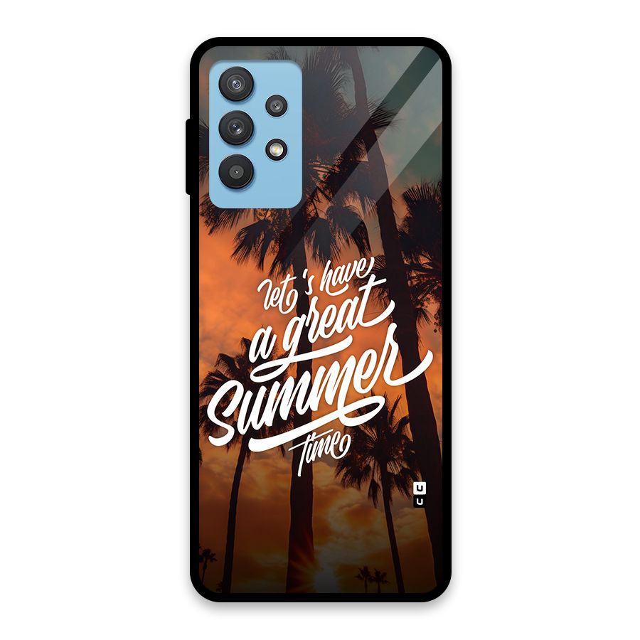 Great Summer Glass Back Case for Galaxy M32 5G