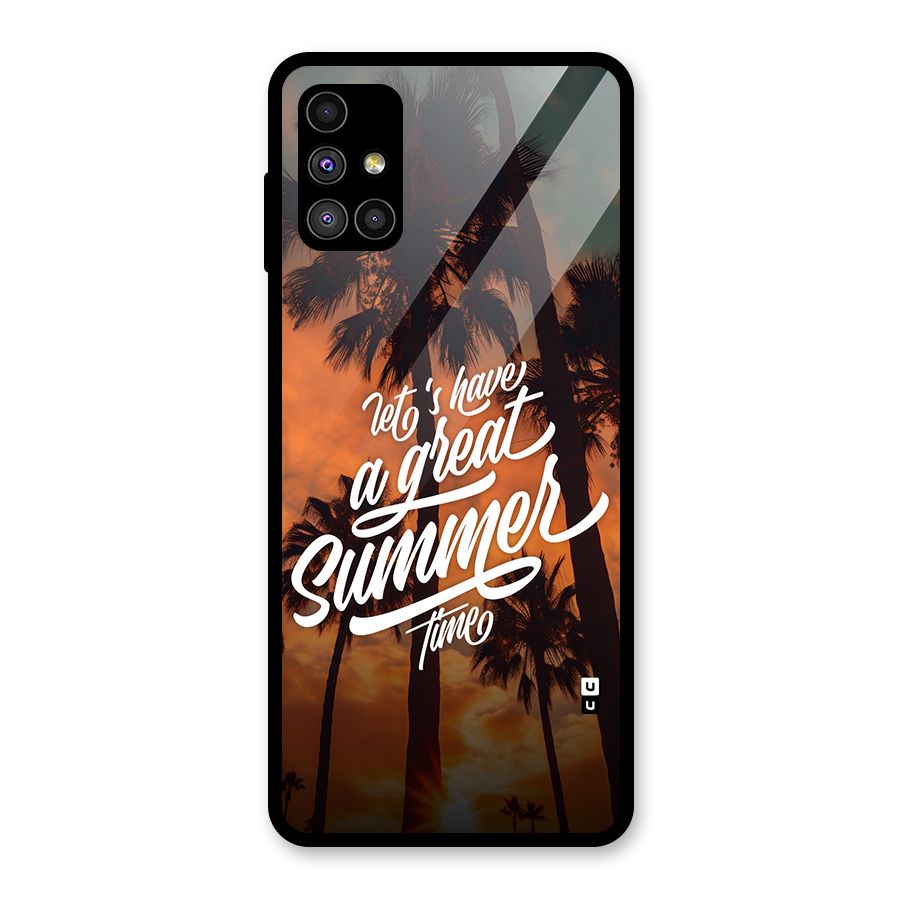 Great Summer Glass Back Case for Galaxy M51