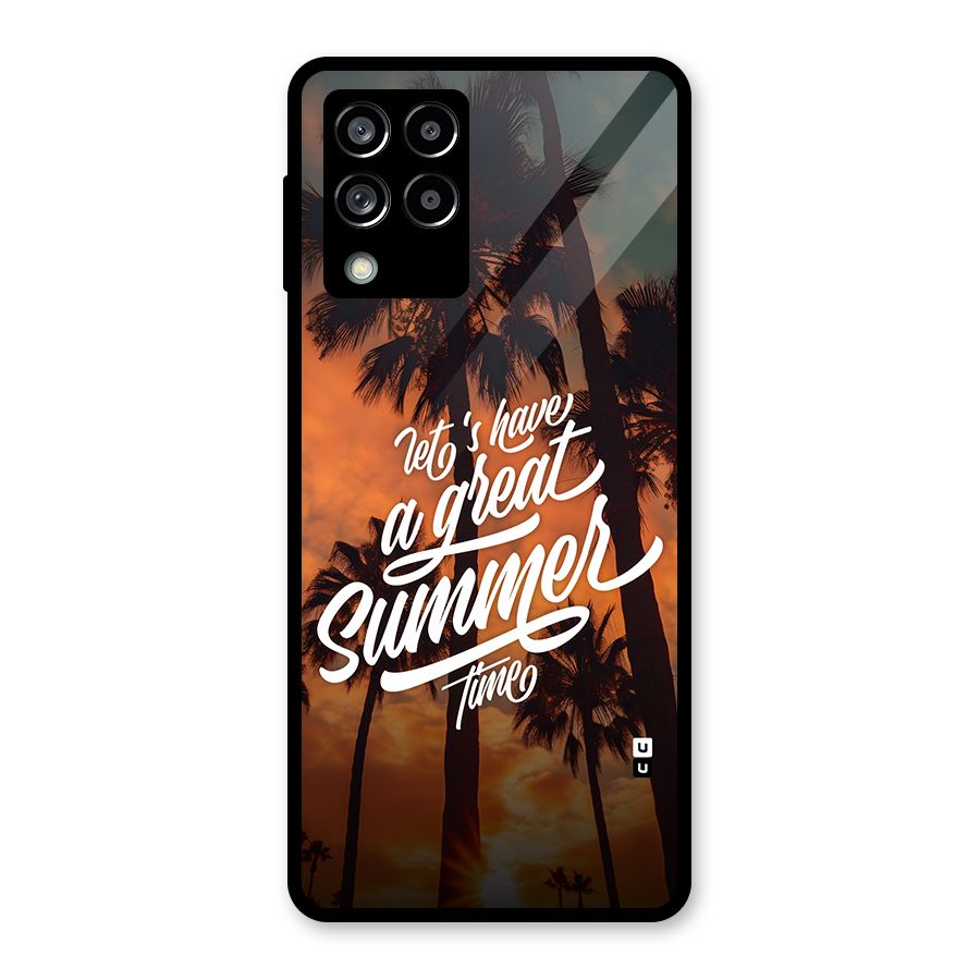Great Summer Glass Back Case for Galaxy M53 5G