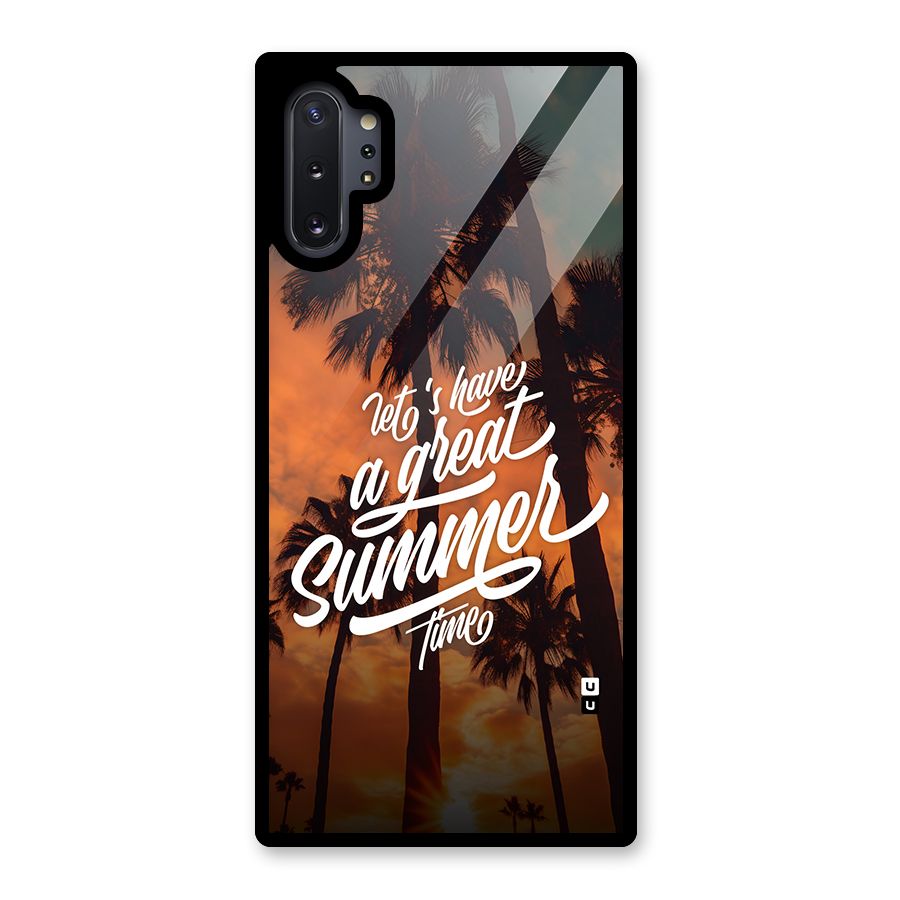 Great Summer Glass Back Case for Galaxy Note 10 Plus