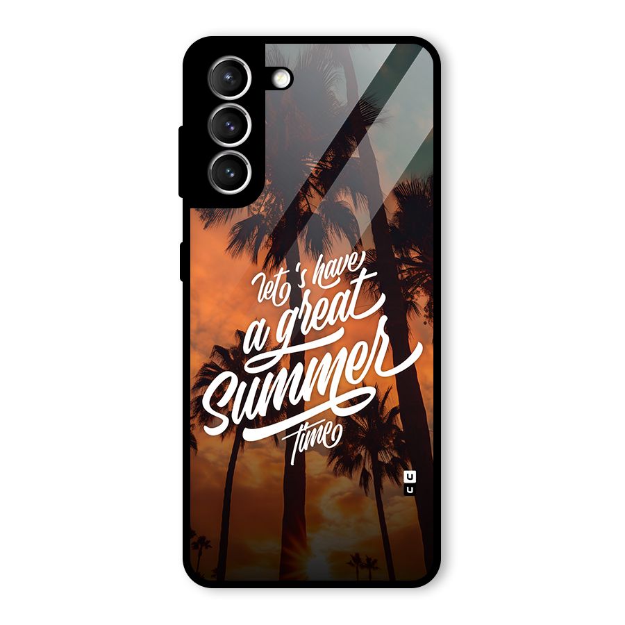 Great Summer Glass Back Case for Galaxy S21 5G