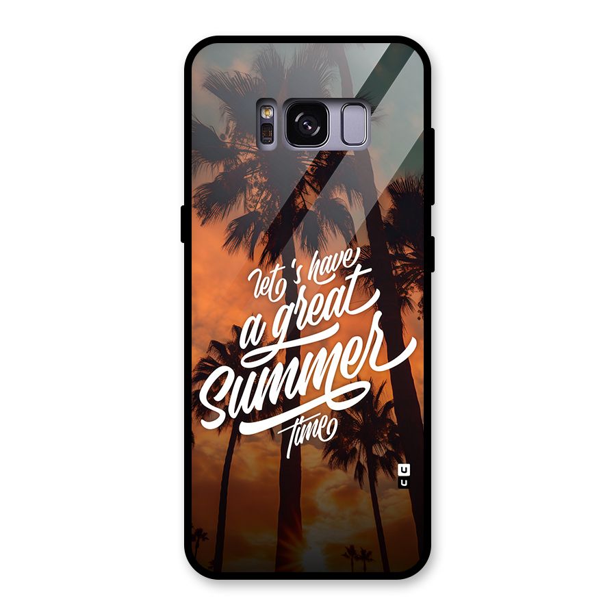Great Summer Glass Back Case for Galaxy S8