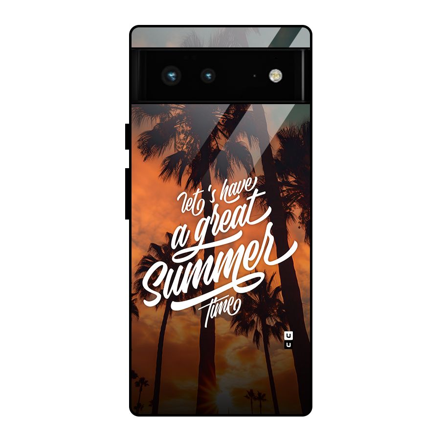Great Summer Glass Back Case for Google Pixel 6
