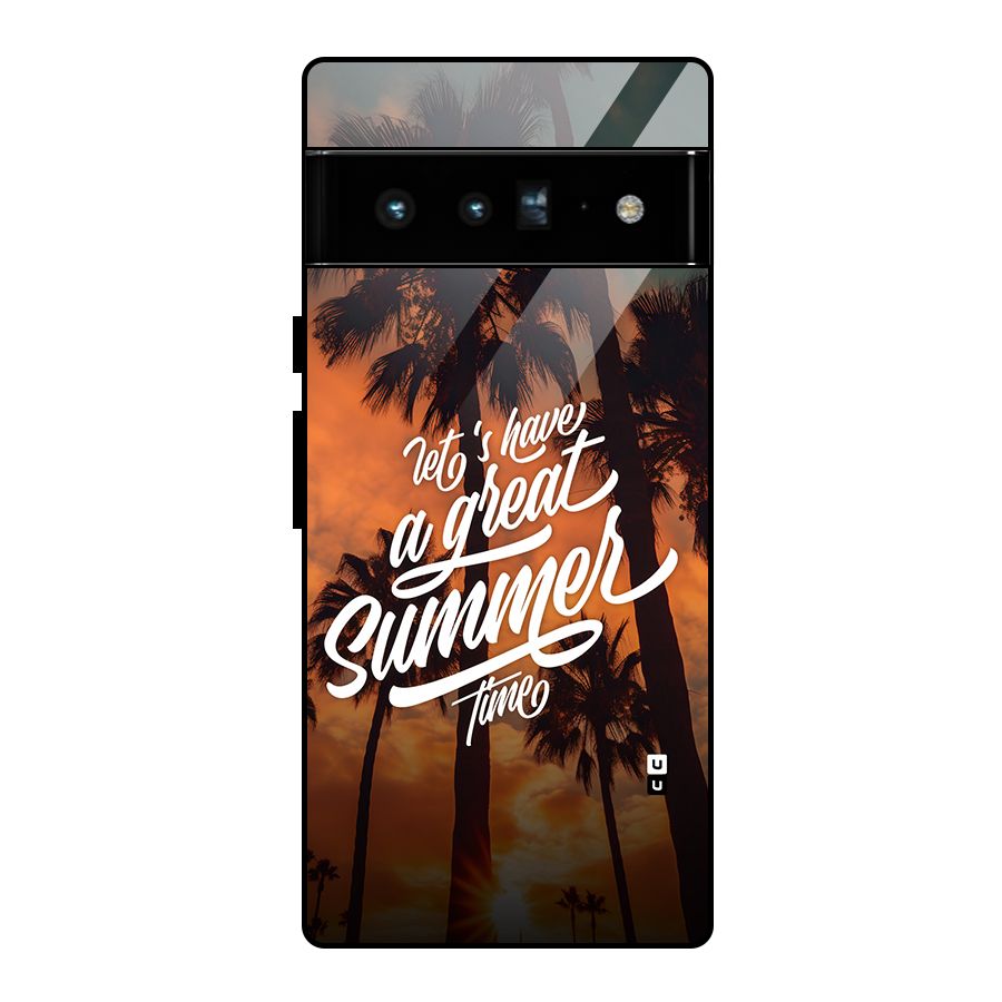 Great Summer Glass Back Case for Google Pixel 6 Pro