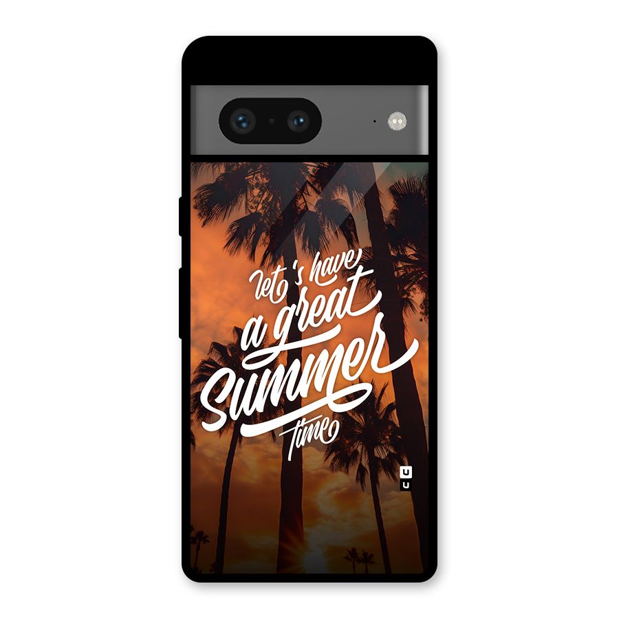 Great Summer Glass Back Case for Google Pixel 7