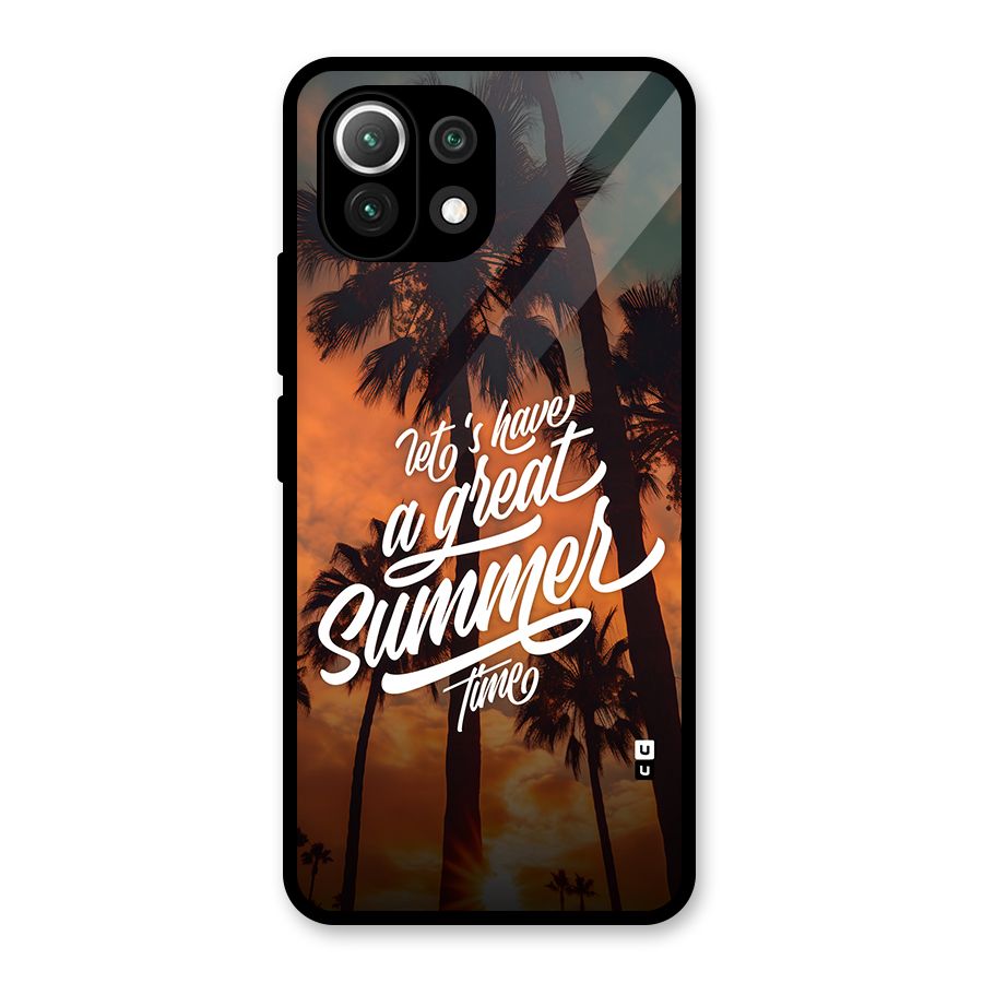 Great Summer Glass Back Case for Mi 11 Lite NE 5G