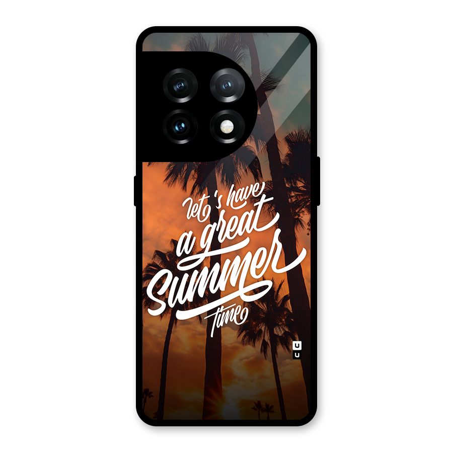 Great Summer Glass Back Case for OnePlus 11