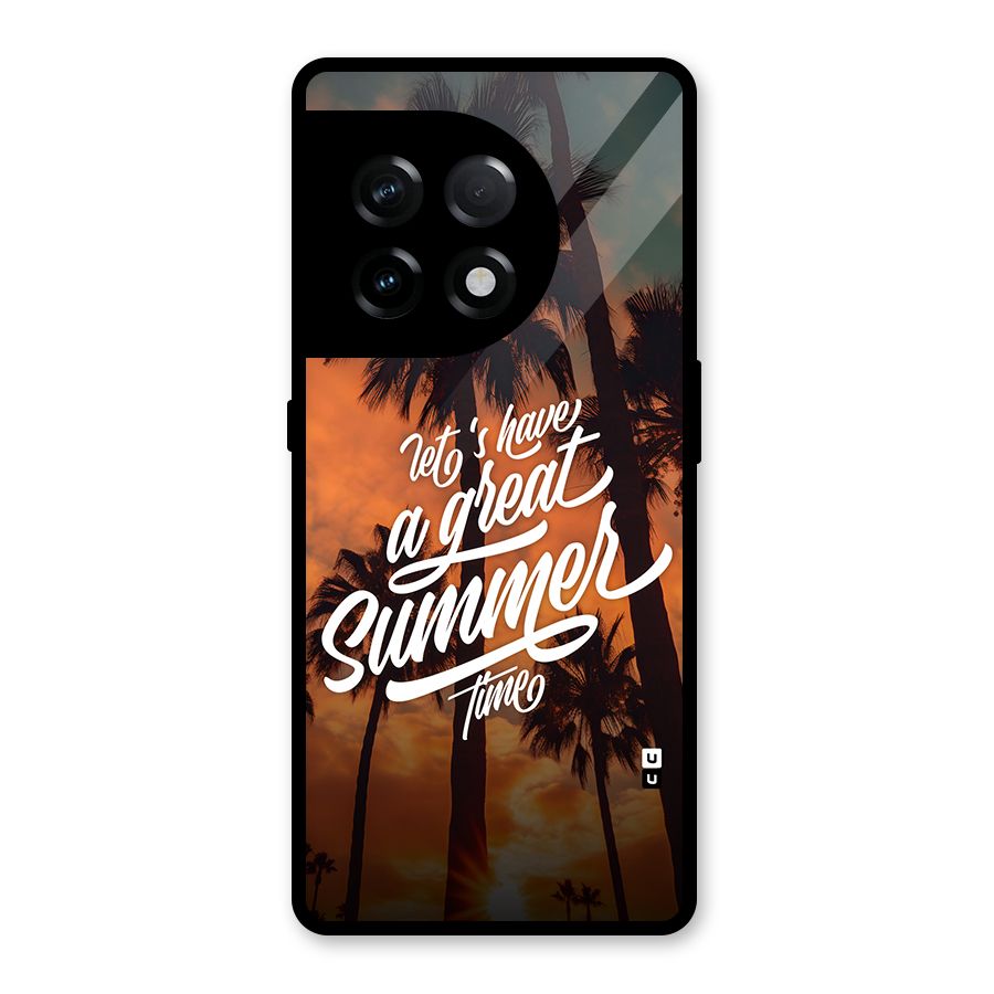 Great Summer Glass Back Case for OnePlus 11R