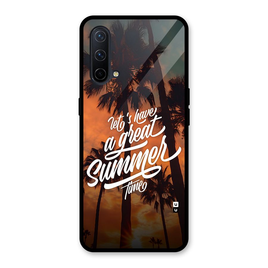 Great Summer Glass Back Case for OnePlus Nord CE 5G