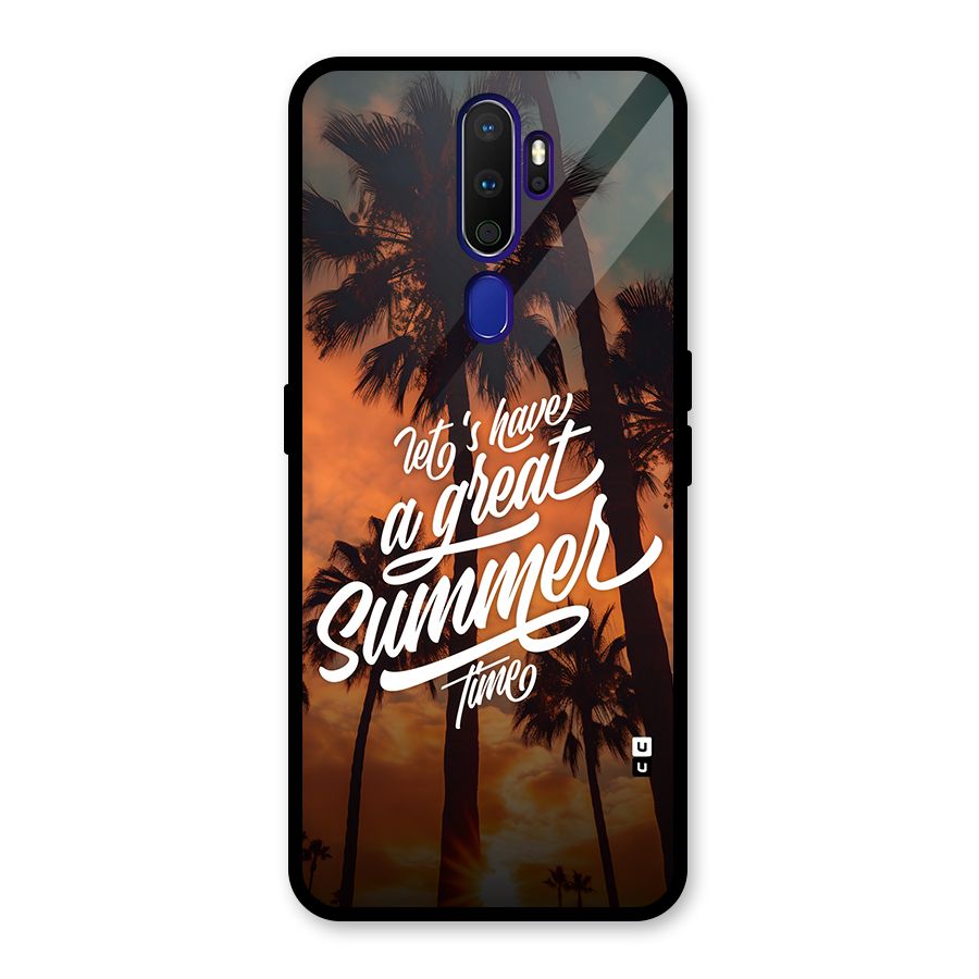 Great Summer Glass Back Case for Oppo A9 (2020)