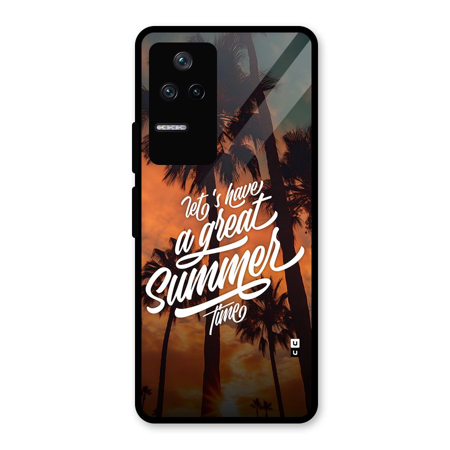 Great Summer Glass Back Case for Poco F4 5G