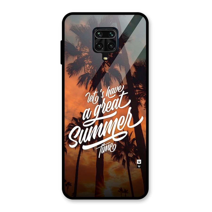 Great Summer Glass Back Case for Poco M2 Pro