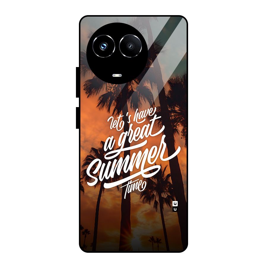 Great Summer Glass Back Case for Realme 11X