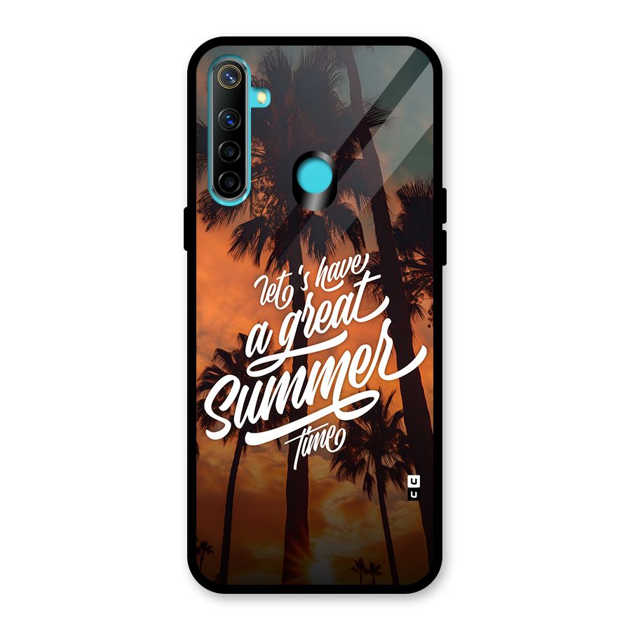 Great Summer Glass Back Case for Realme 5